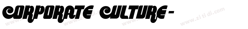 CORPORATE CULTURE字体转换